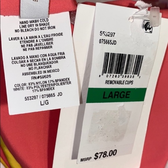 Becca Bikini Top Sz L - Picture 4 of 4